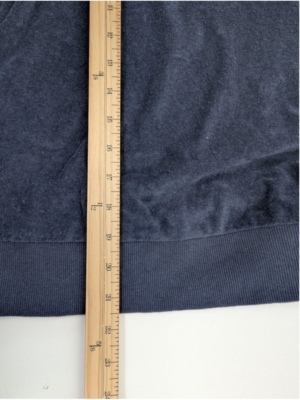 Free People FP Movement Sz L 2 Piece Polo Short Set Navy Terry Lounge Athleisure - Picture 9 of 11